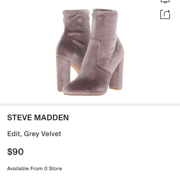 Steve Madden Velvet Sock booties - Picture 6 of 7